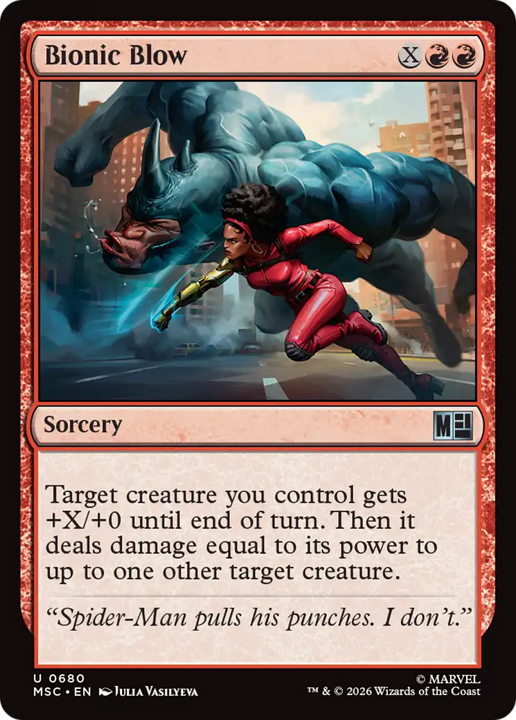Bionic Blow [Marvel Super Heroes Commander] | Boutique FDB TCG