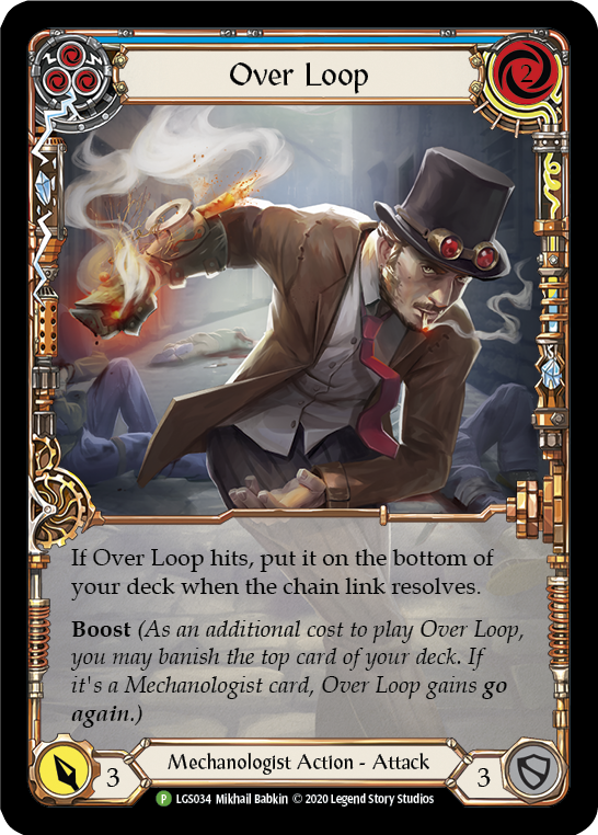 Over Loop (Blue) [LGS034] (Promo)  Rainbow Foil | Boutique FDB TCG