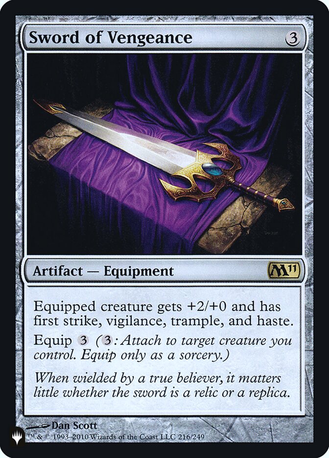 Sword of Vengeance [Secret Lair: Heads I Win, Tails You Lose] | Boutique FDB TCG
