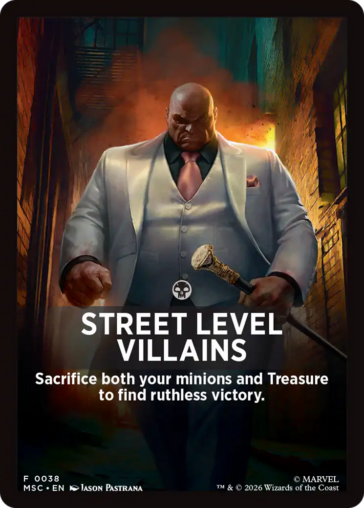 Street Level Villains Theme Card [Marvel Super Heroes Commander] | Boutique FDB TCG