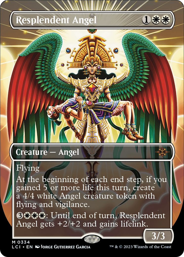 Resplendent Angel (Borderless) [The Lost Caverns of Ixalan] | Boutique FDB TCG