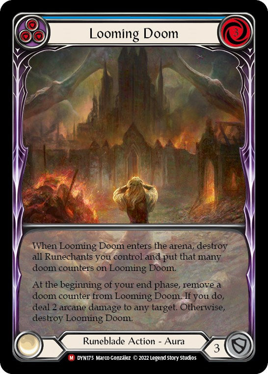 Looming Doom (Extended Art) [DYN175] (Dynasty)  Rainbow Foil | Boutique FDB TCG