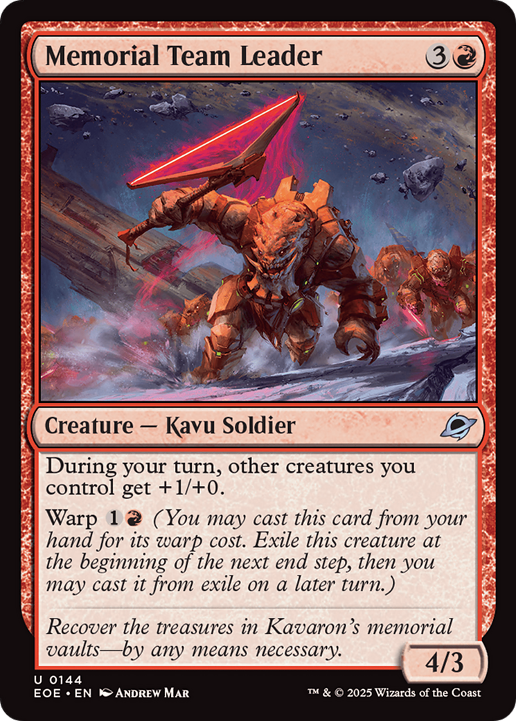 Memorial Team Leader [Edge of Eternities] | Boutique FDB TCG