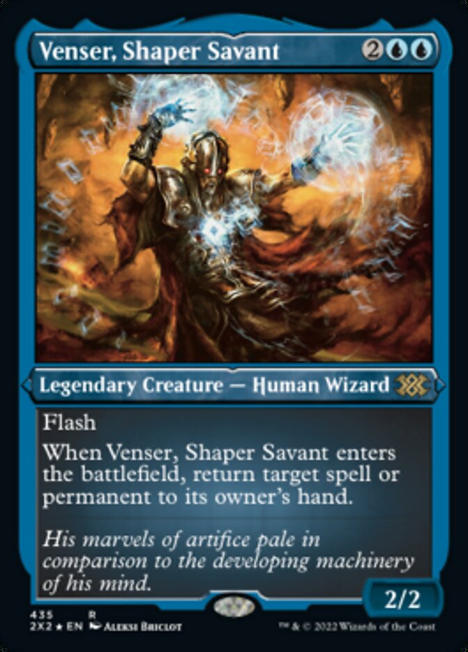 Venser, Shaper Savant (Foil Etched) [Double Masters 2022] | Boutique FDB TCG