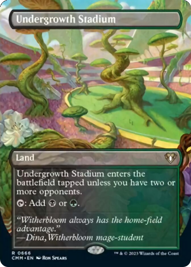 Undergrowth Stadium (Borderless Alternate Art) [Commander Masters] | Boutique FDB TCG