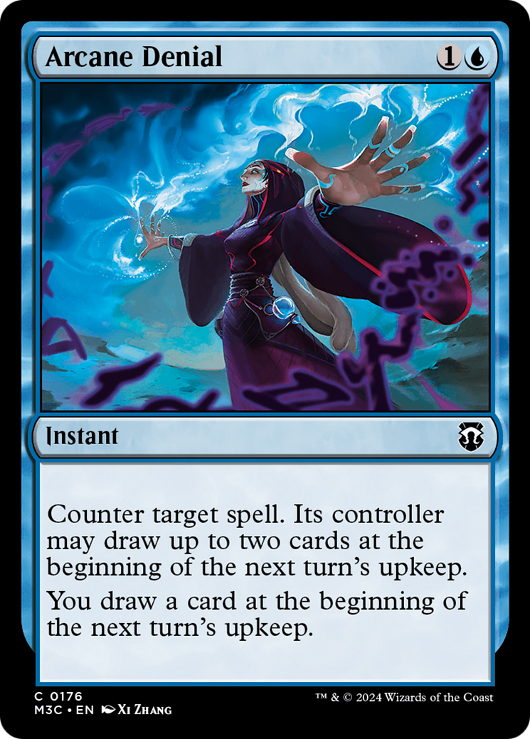 Arcane Denial (Ripple Foil) [Modern Horizons 3 Commander] | Boutique FDB TCG