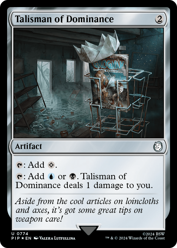 Talisman of Dominance (Surge Foil) [Fallout] | Boutique FDB TCG