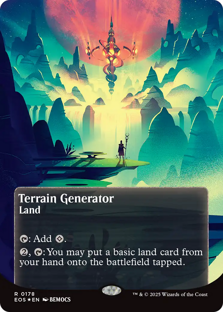 Terrain Generator (0178) (Borderless) (Galaxy Foil) [Edge of Eternities: Stellar Sights] | Boutique FDB TCG