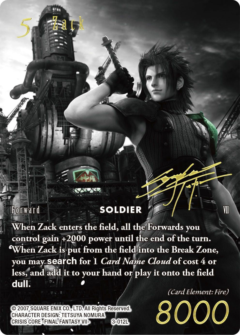 Zack (Noir Promo) [Promo Cards] | Boutique FDB TCG