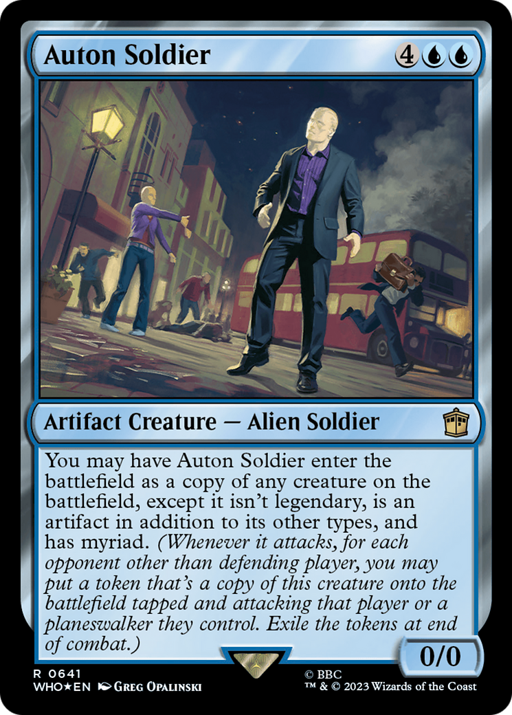 Auton Soldier (Surge Foil) [Doctor Who] | Boutique FDB TCG