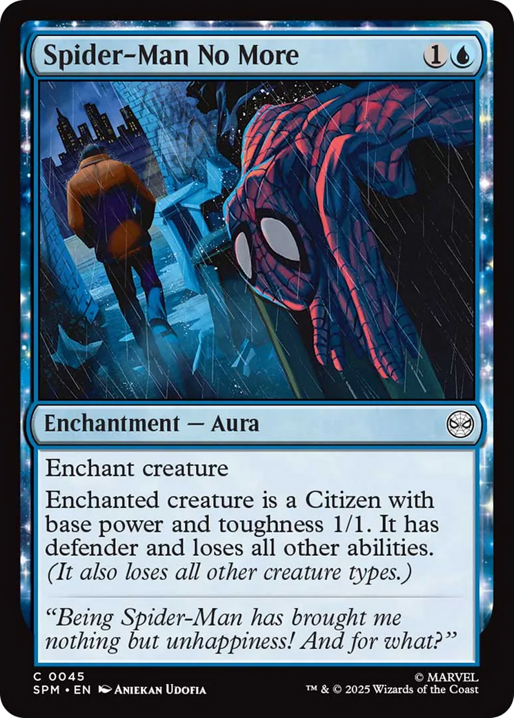 Spider-Man No More [Marvel's Spider-Man] | Boutique FDB TCG