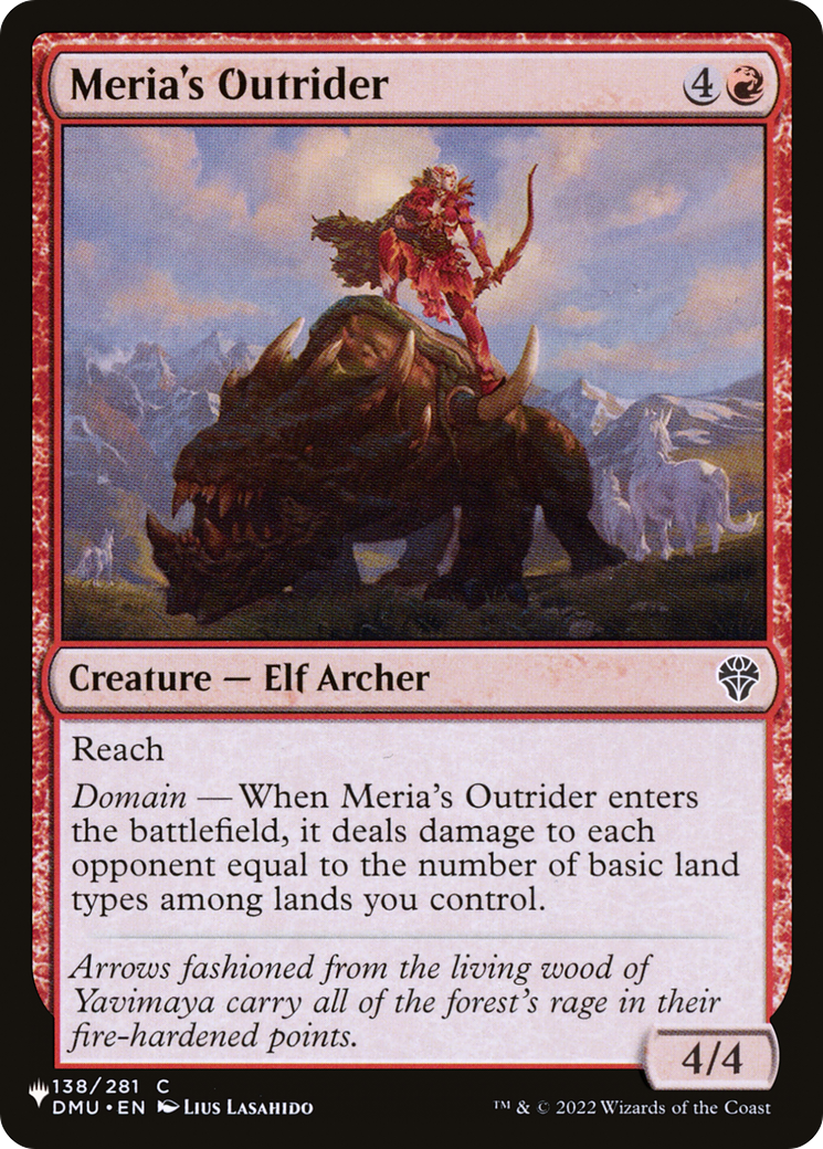 Meria's Outrider [The List] | Boutique FDB TCG