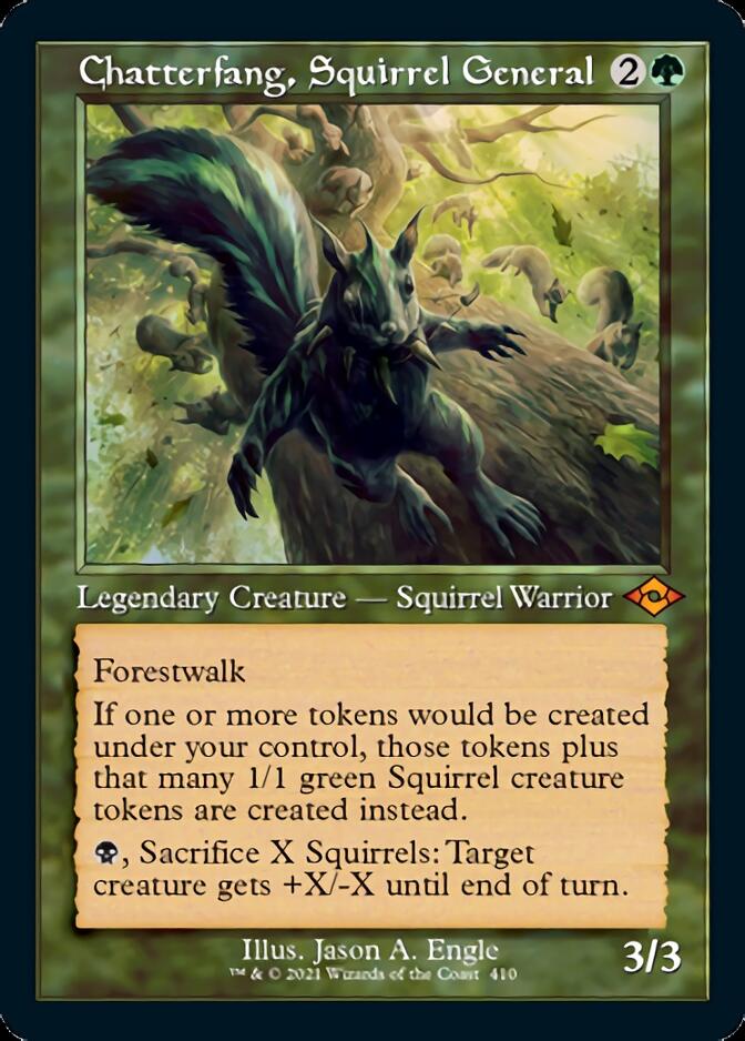 Chatterfang, Squirrel General (Retro Foil Etched) [Modern Horizons 2] | Boutique FDB TCG