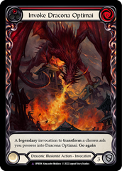 Invoke Dracona Optimai // Dracona Optimai (Marvel) [UPR006] (Uprising)  Cold Foil | Boutique FDB TCG