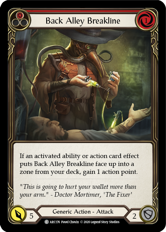 Back Alley Breakline (Red) [U-ARC176] (Arcane Rising Unlimited)  Unlimited Normal | Boutique FDB TCG