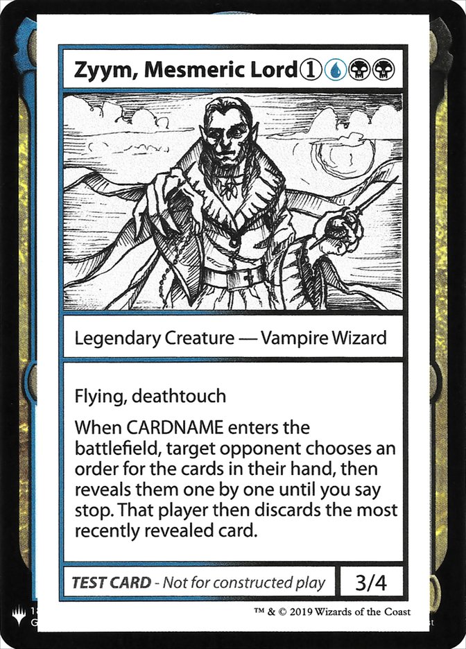 Zyym, Mesmeric Lord [Mystery Booster Playtest Cards] | Boutique FDB TCG