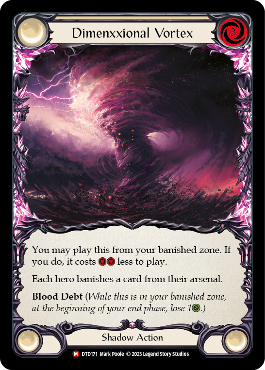 Dimenxxional Vortex [DTD171] (Dusk Till Dawn)  Rainbow Foil | Boutique FDB TCG