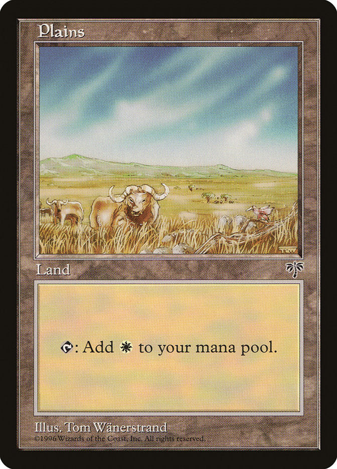 Plains (Oxen / Signature on Right) [Mirage] | Boutique FDB TCG