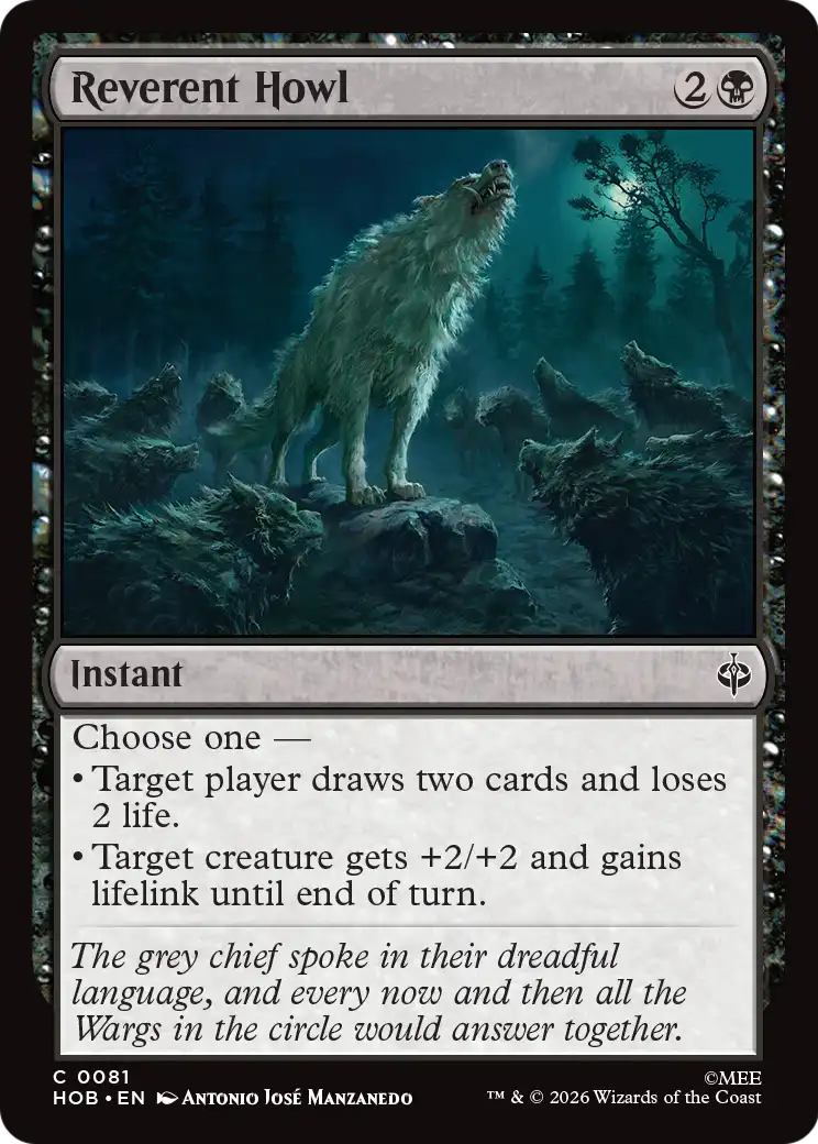 Reverent Howl [The Hobbit] | Boutique FDB TCG
