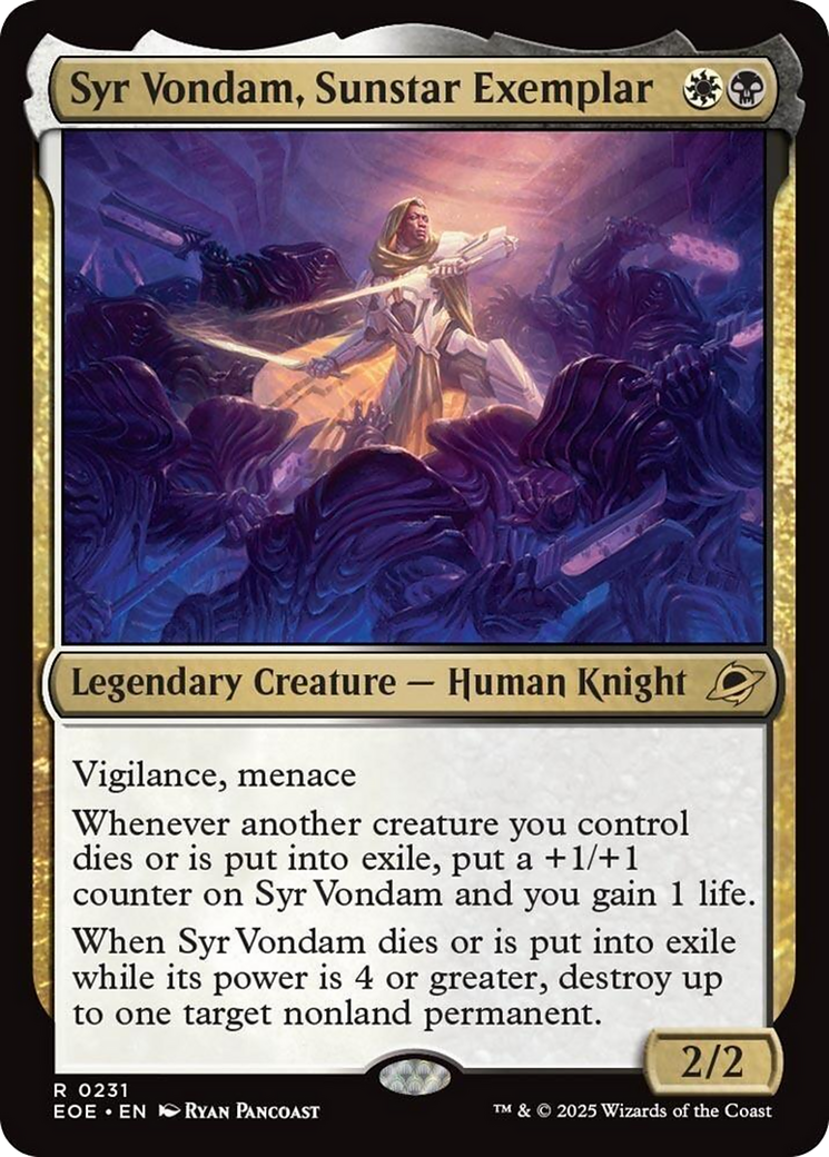 Syr Vondam, Sunstar Exemplar [Edge of Eternities] | Boutique FDB TCG