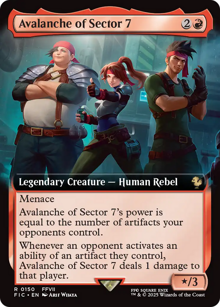Avalanche of Sector 7 (Extended Art) [FINAL FANTASY Commander] | Boutique FDB TCG