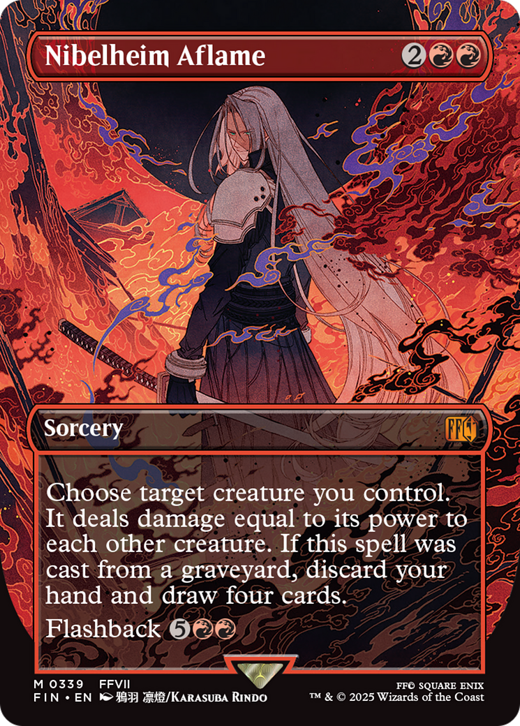 Nibelheim Aflame (Borderless) [FINAL FANTASY] | Boutique FDB TCG