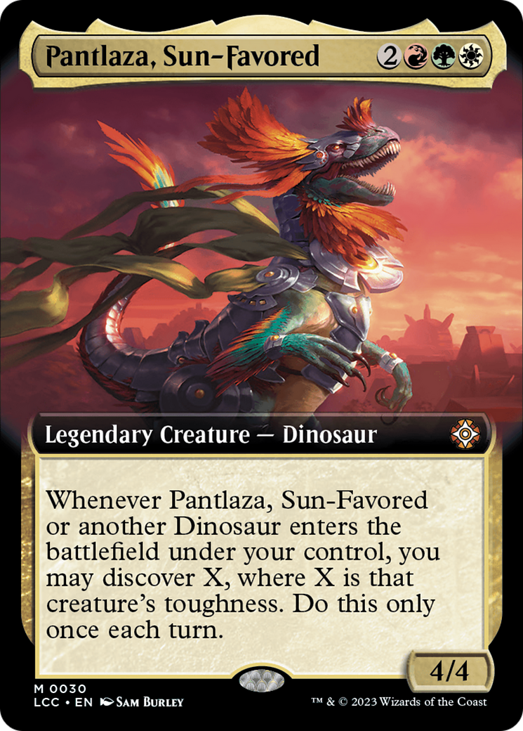 Pantlaza, Sun-Favored (Extended Art) [The Lost Caverns of Ixalan Commander] | Boutique FDB TCG