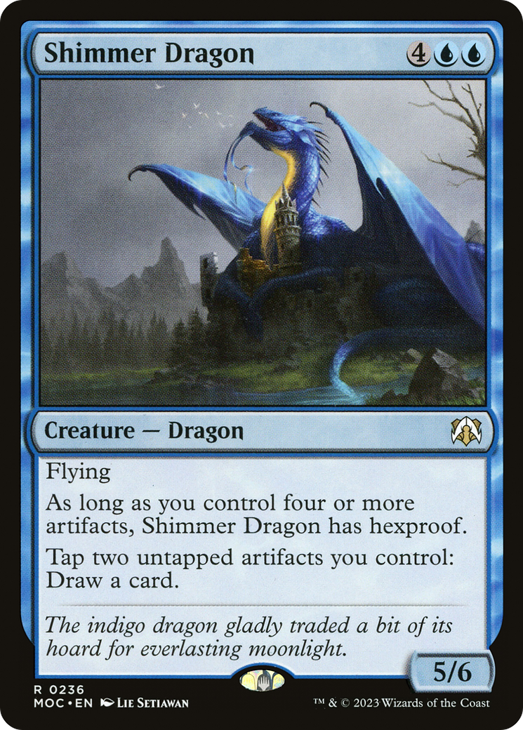 Shimmer Dragon [March of the Machine Commander] | Boutique FDB TCG