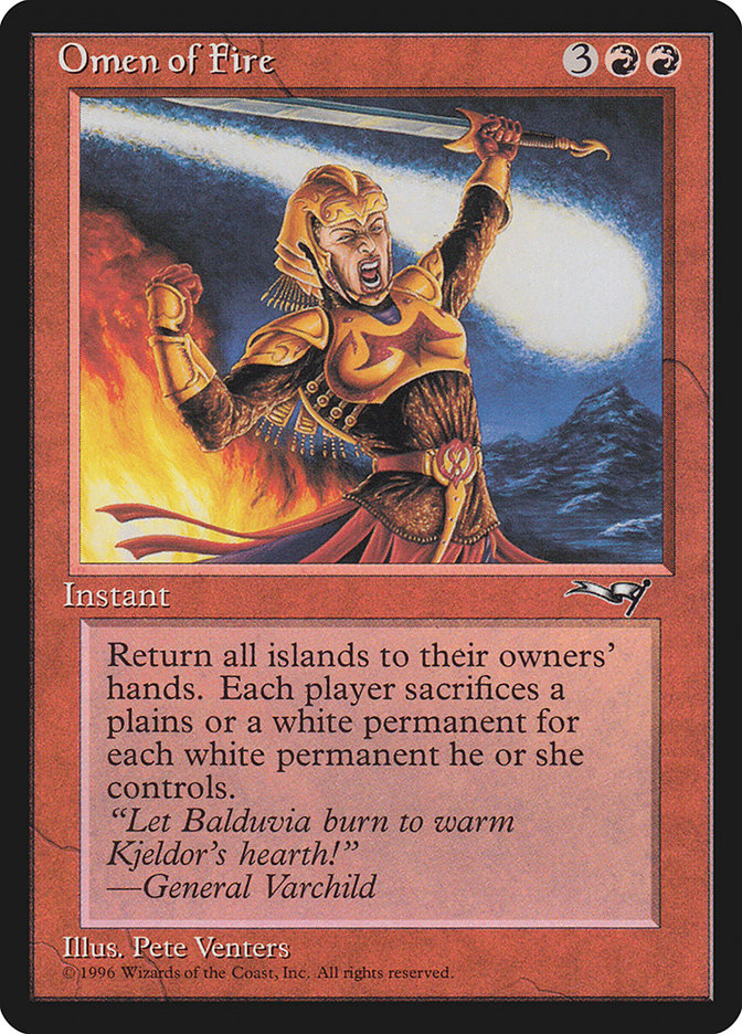 Omen of Fire [Alliances] | Boutique FDB TCG