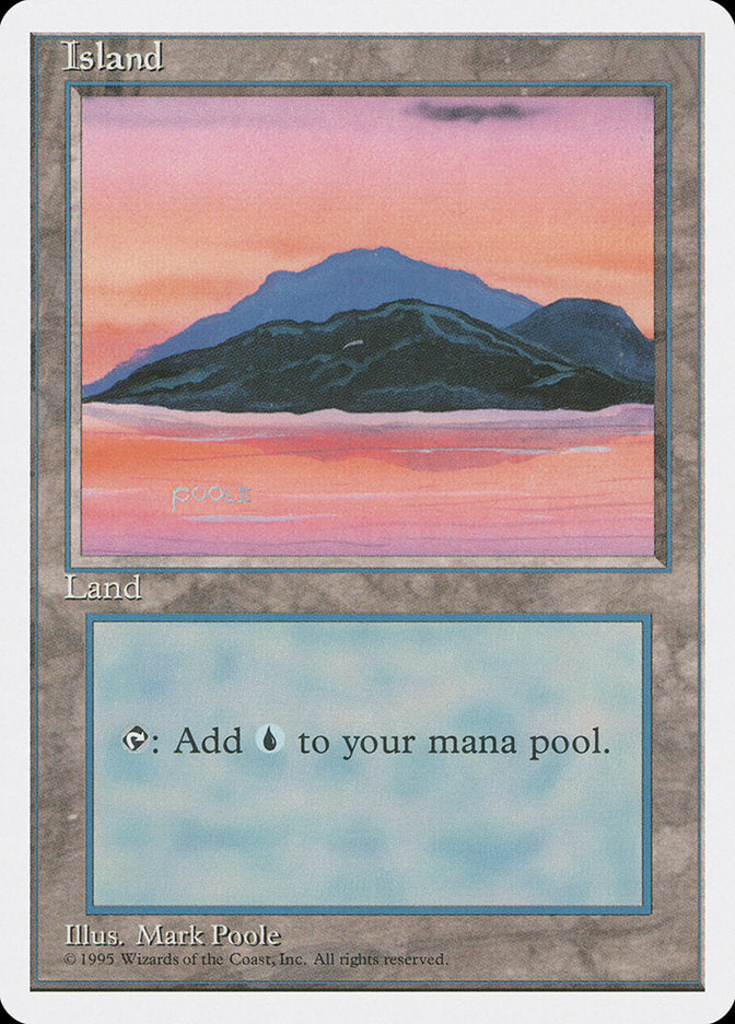 Island (Sunset / Signature on Left) [Fourth Edition] | Boutique FDB TCG