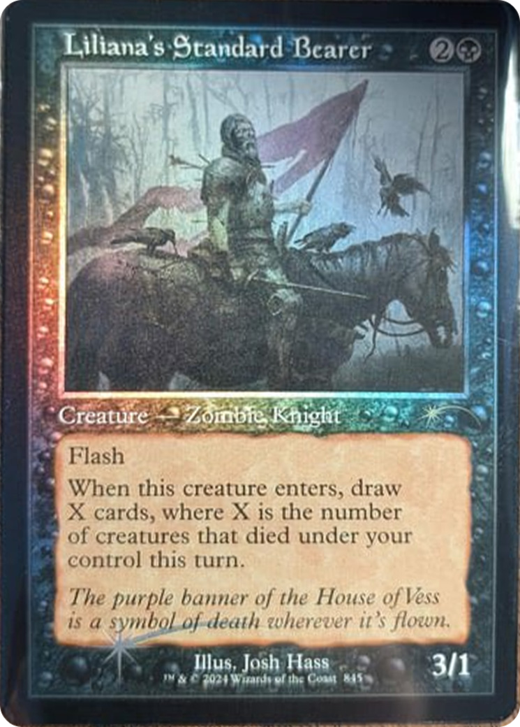 Liliana's Standard Bearer (Retro Frame) [Secret Lair Drop Series] | Boutique FDB TCG