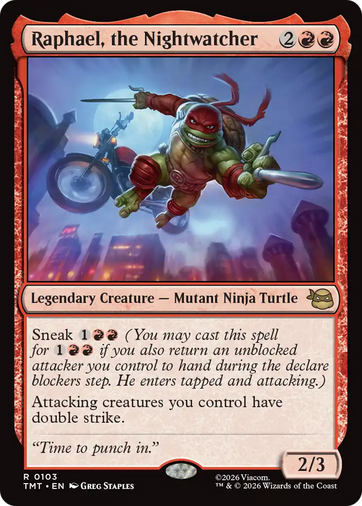 Raphael, the Nightwatcher [Teenage Mutant Ninja Turtles] | Boutique FDB TCG