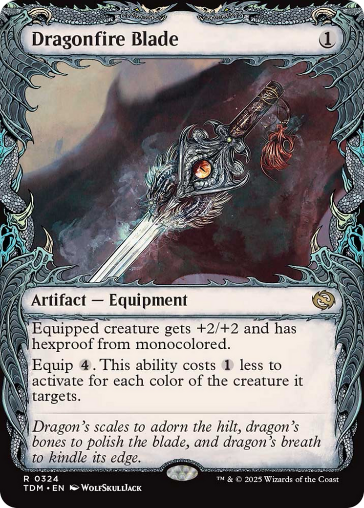 Dragonfire Blade (Showcase) [Tarkir: Dragonstorm] | Boutique FDB TCG