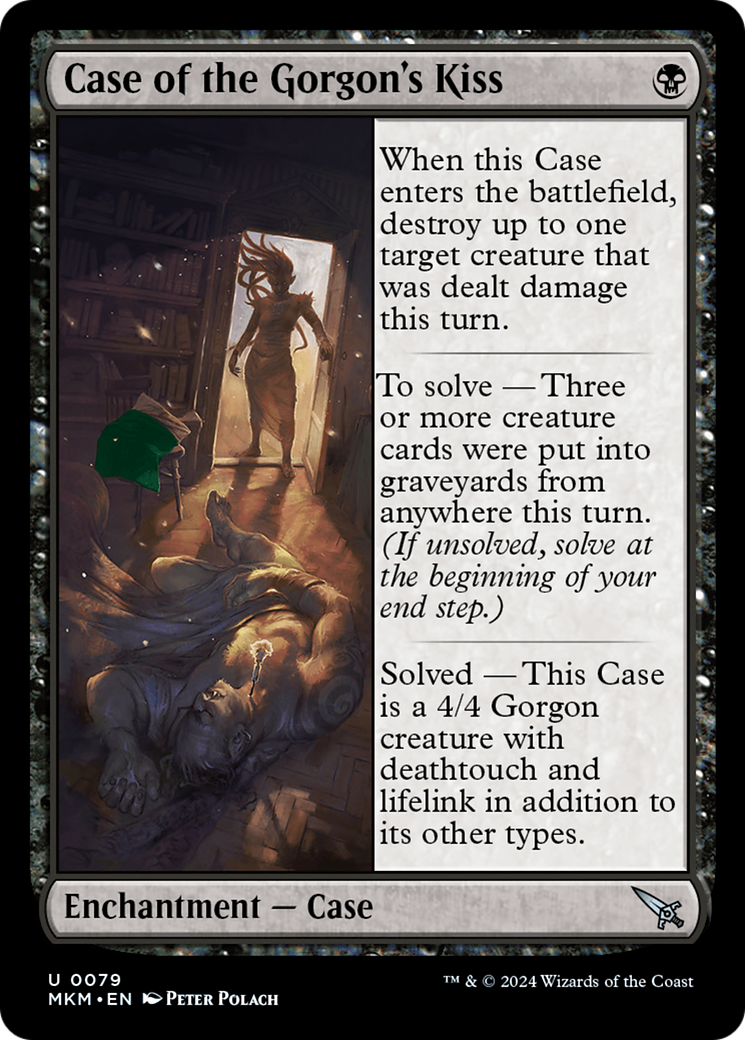 Case of the Gorgon's Kiss (Green) [Murders at Karlov Manor] | Boutique FDB TCG