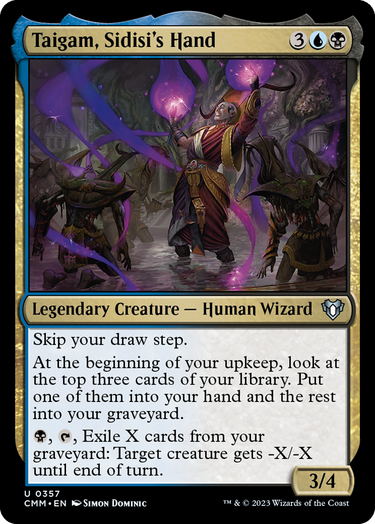 Taigam, Sidisi's Hand [Commander Masters] | Boutique FDB TCG