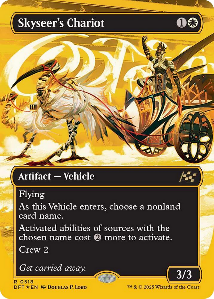Skyseer's Chariot (Borderless) (First-Place Foil) [Aetherdrift] | Boutique FDB TCG