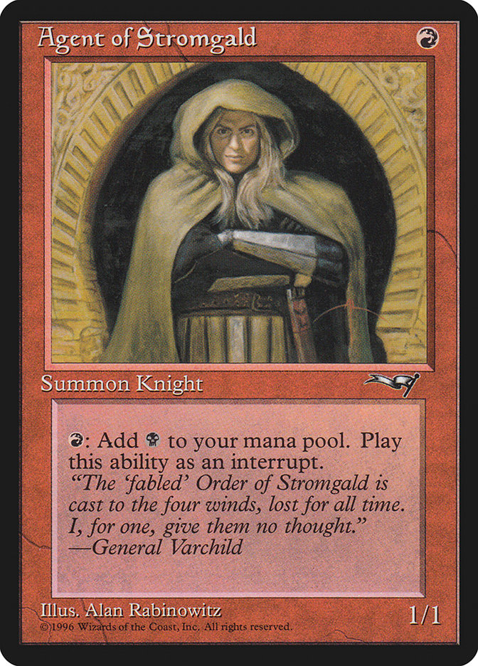 Agent of Stromgald (Arms Crossed) [Alliances] | Boutique FDB TCG