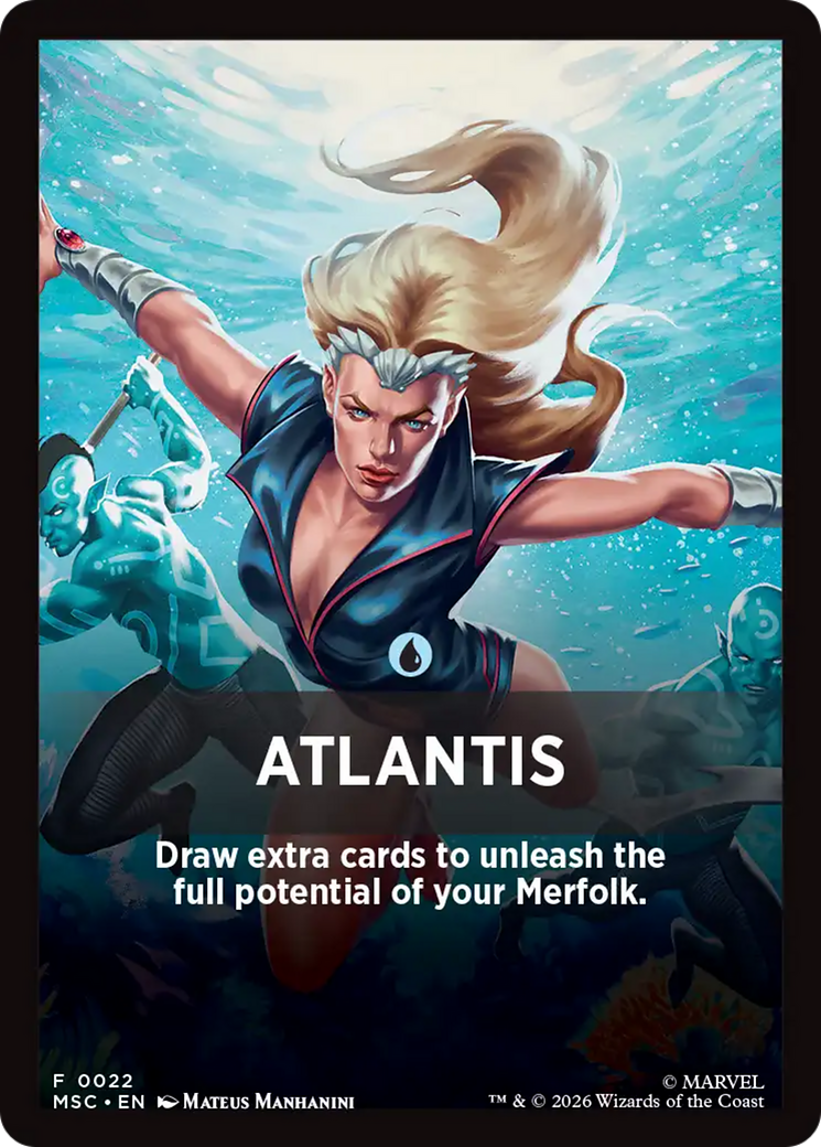Atlantis Theme Card [Marvel Super Heroes Commander] | Boutique FDB TCG
