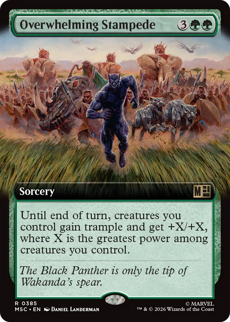 Overwhelming Stampede (Extended Art) [Marvel Super Heroes Commander] | Boutique FDB TCG