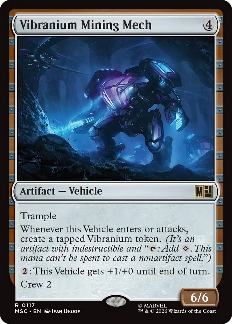 Vibranium Mining Mech (Surge Foil) [Marvel Super Heroes Commander] | Boutique FDB TCG