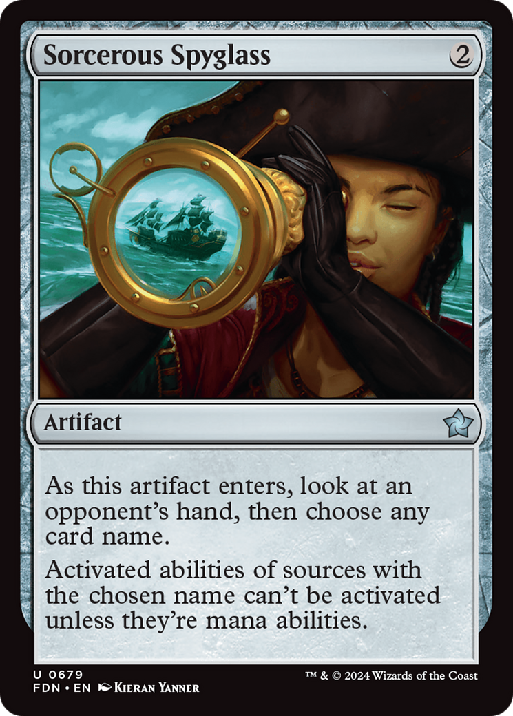 Sorcerous Spyglass [Foundations] | Boutique FDB TCG