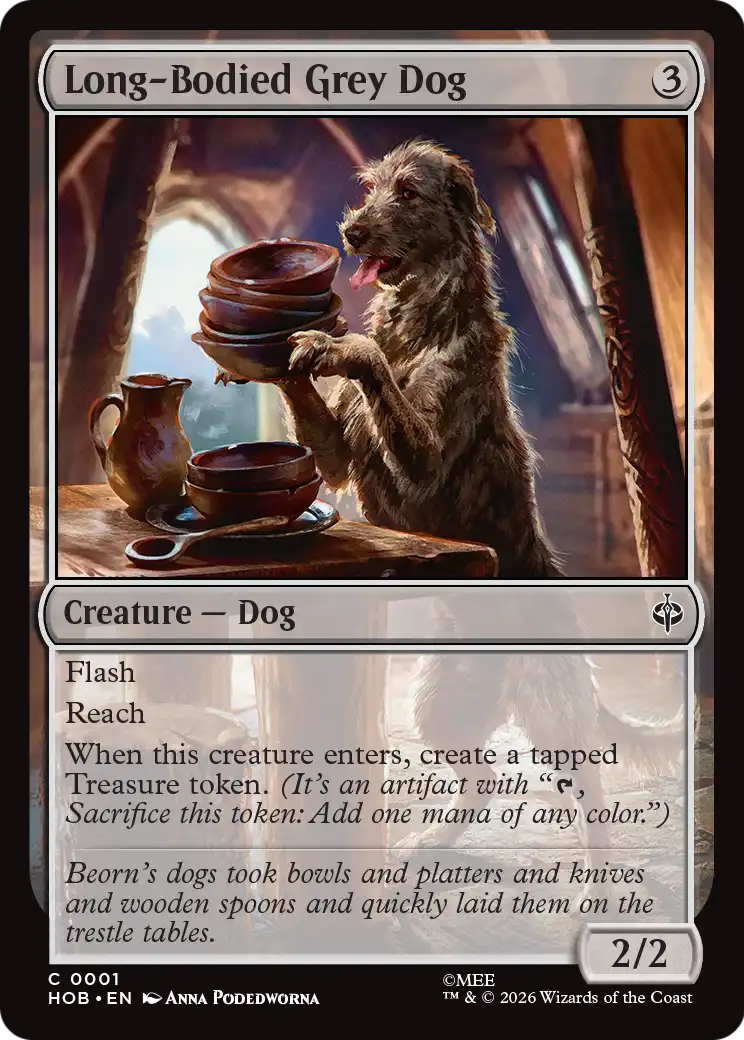 Long-Bodied Grey Dog [The Hobbit] | Boutique FDB TCG