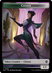 Soldier // Citizen Double-Sided Token [Bloomburrow Commander Tokens] | Boutique FDB TCG