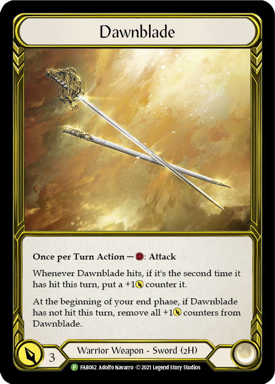 Dawnblade (Golden) [FAB062] (Promo)  Cold Foil | Boutique FDB TCG