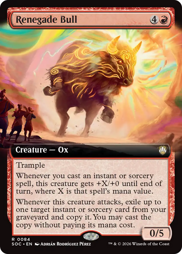 Renegade Bull (Extended Art) [Secrets of Strixhaven Commander] | Boutique FDB TCG