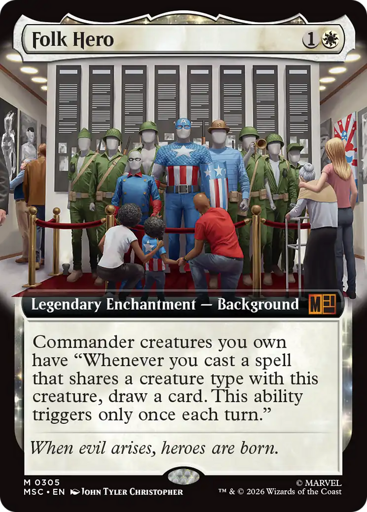 Folk Hero (Extended Art) [Marvel Super Heroes Commander] | Boutique FDB TCG