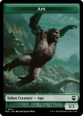 Ape // Plant Double-Sided Token [Modern Horizons 3 Commander Tokens] | Boutique FDB TCG