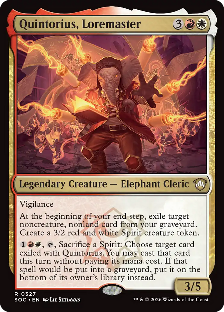 Quintorius, Loremaster [Secrets of Strixhaven Commander] | Boutique FDB TCG