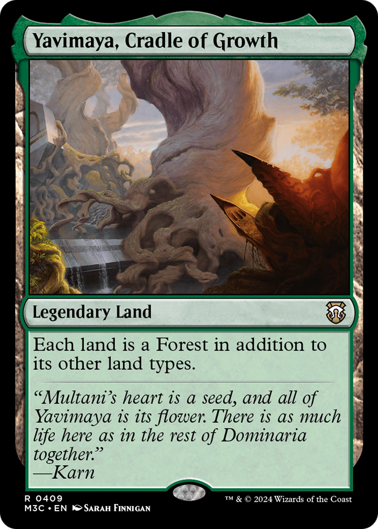 Yavimaya, Cradle of Growth (Ripple Foil) [Modern Horizons 3 Commander] | Boutique FDB TCG