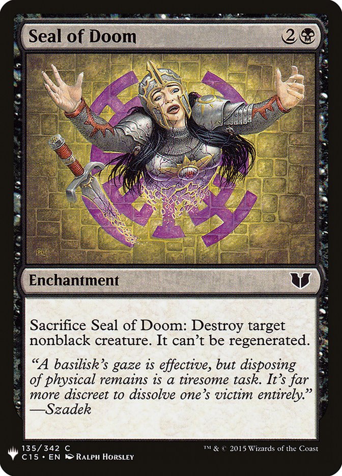 Seal of Doom [Mystery Booster] | Boutique FDB TCG